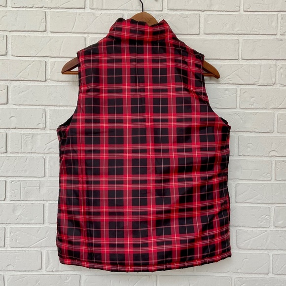 Reversible Black/Plaid Vest - Picture 4 of 4